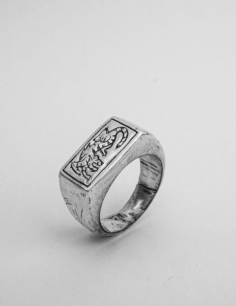 Tigre Ciego Sterling Silver Signet Ring – LOST AMIGO